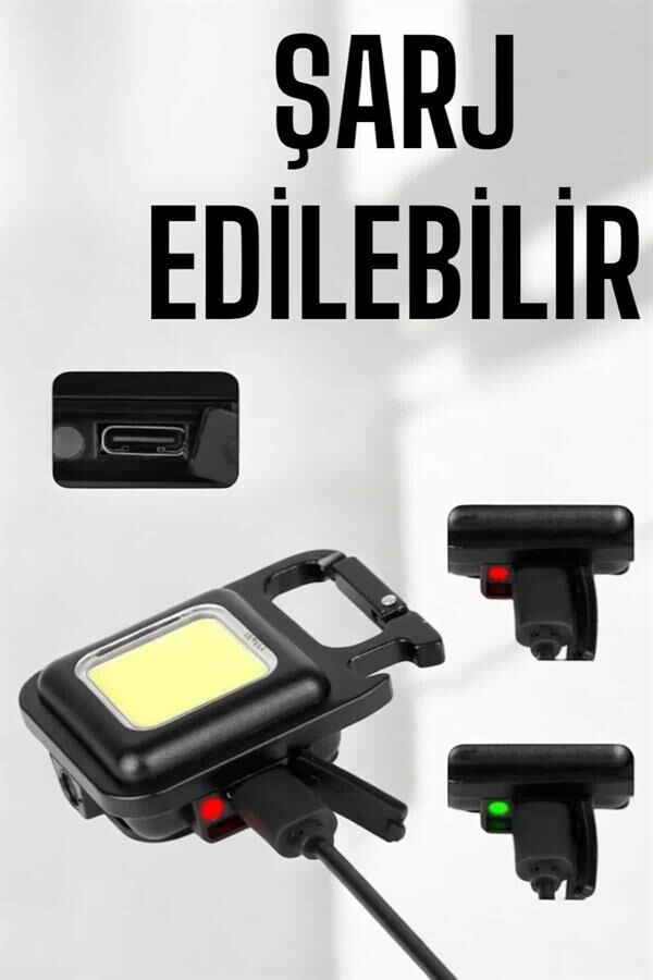 Kamp Işığı Çok Fonksiyonlu Taşınabilir Anahtarlık Kapak Açma Manyetik Özelliği - Lisinya