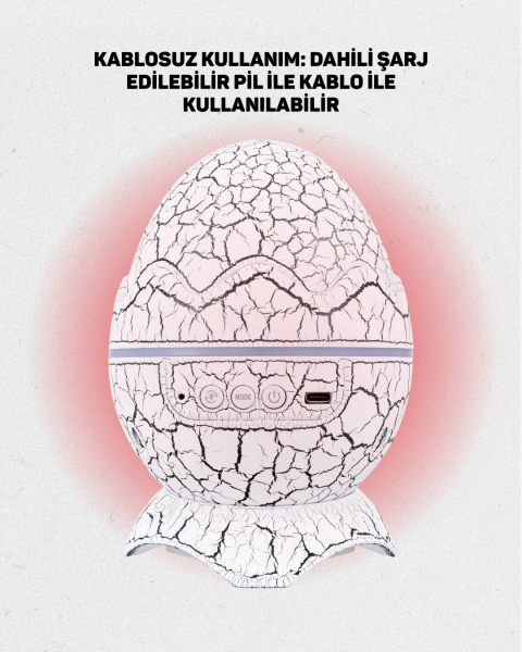 Yüksek Çözünürlüklü LED Galaksi Projektör + 19 Sesli Uyku Makinesi