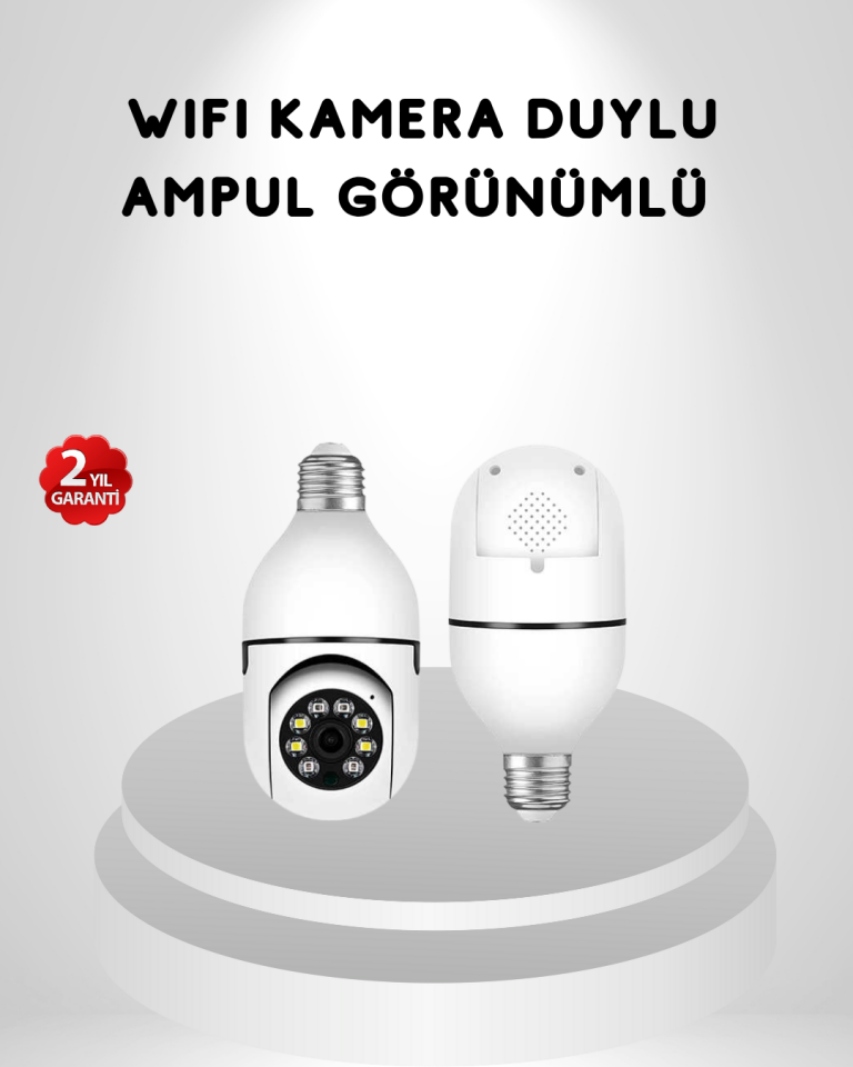 Akıllı Duylu 360° Güvenlik Kamerası – PTZ Özellikli, Uzaktan Kontrollü Akıllı Kamera - Lisinya