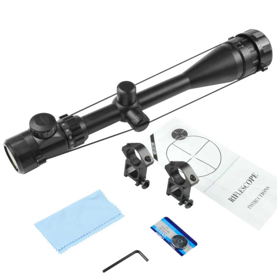 Yüksek Kaliteli 6-24x50 Aoeg  Dürbünü çift Işık Kırmızı Yeşil Kaynaklı Zoomlu (b) ( Lisinya )