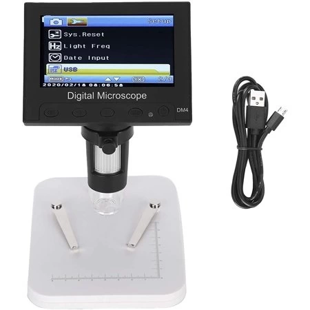- 1000X 2.0MP USB dijital elektronik mikroskop 8 LCD ekran VGA büyüteç Dm4-s ( Lisinya )