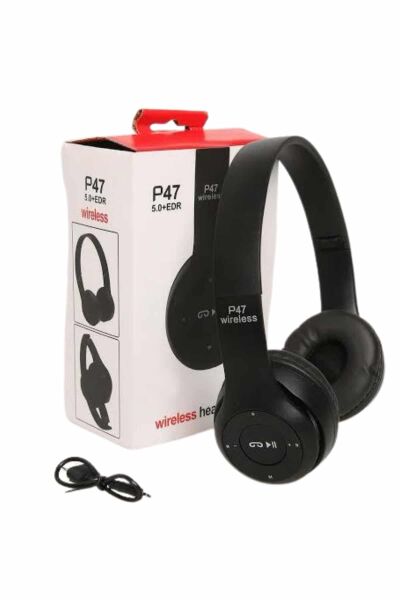 Wireless 5.0 Bluetooth Kablosuz Kulaklık ANC Özellikli Kulak Üstü Ayarlanabilir