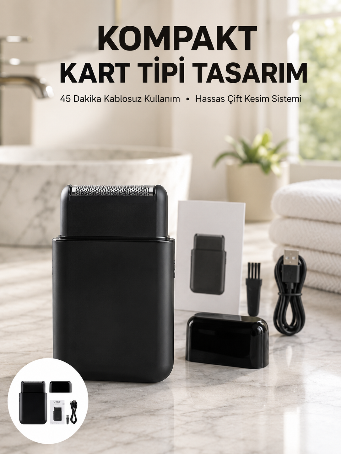 Elektrikli Tıraş Aleti – Hassas Kesim, Kolay Temizlik, Cilt Dostu Yeni Nesil - Lisinya