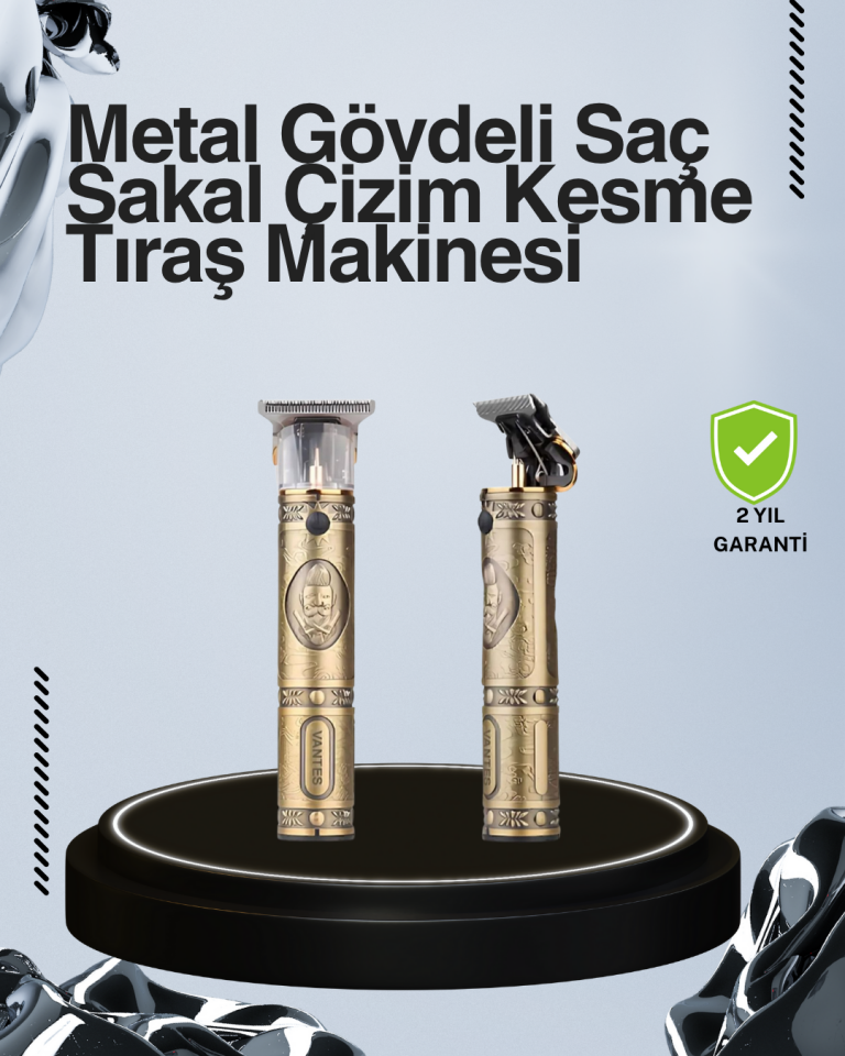 Kompakt Tasarımlı, Uzun Pil Ömürlü Saç Sakal Kesme Makinesi - Lisinya