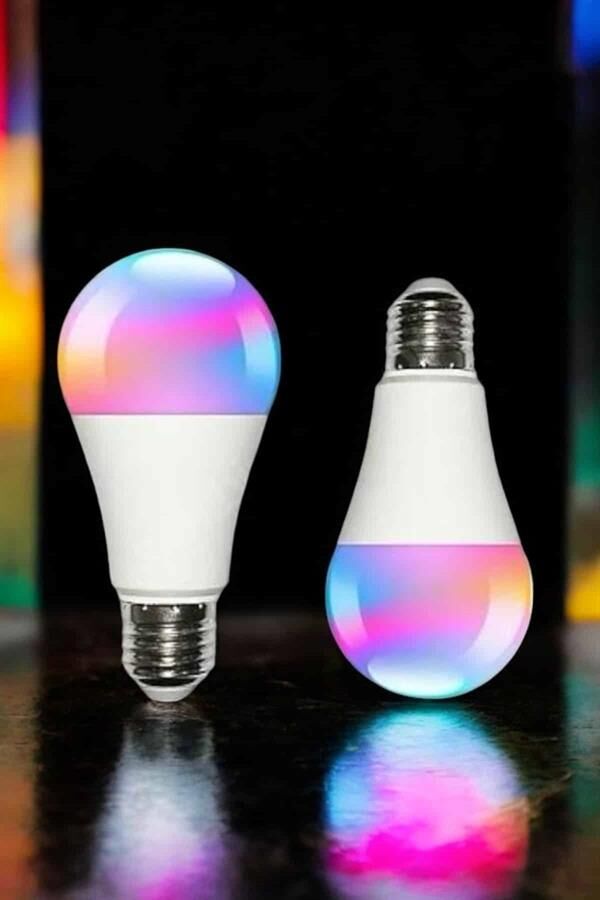 Renk Değiştirebilen RGB Işıklı Led Ampul A+Enerji 15 Watt Led Işık - Lisinya