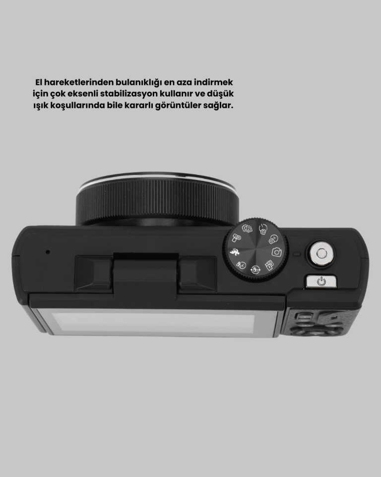 5K 75MP Dijital Kamera 18X Zoom Otofokuslu Taşınabilir Vintage Kamera