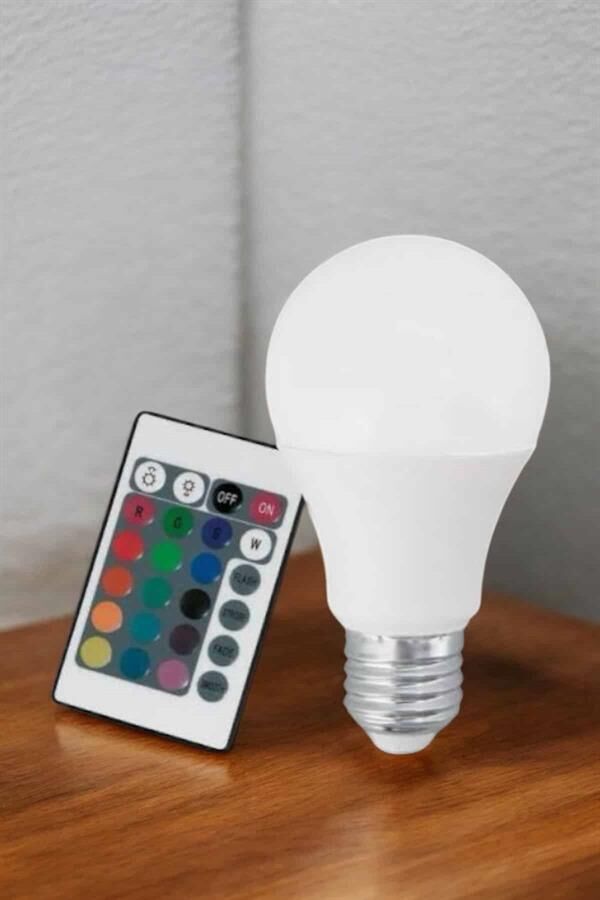 RGB Led Lamba Led Işık Ampul Renk Değiştirebilen 100 Watt - Lisinya