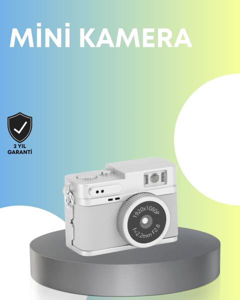 Mini Retro Dijital Kamera 1080P Full HD Dahili 128GB Hafızalı