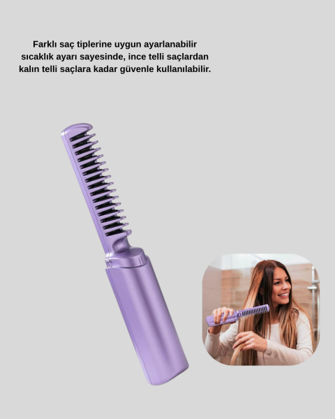 Isı Ayarlı Saç Düzleştirici – Her Saç Tipine Uygun Hassas Sıcaklık Kontrolü - Lisinya