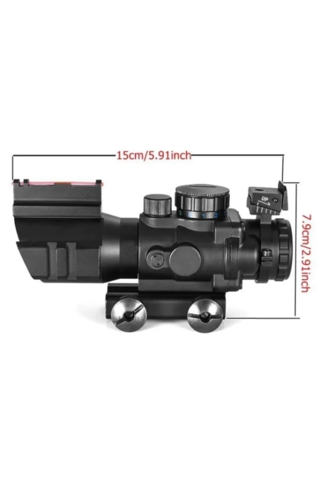 SPIKE 4X32 Kırmızı Işıklı  Dürbünü 4x32 ( Lisinya )