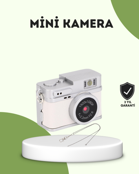 Mini HD Dijital Kamera 1080P Kordonlu Taşınabilir Retro Model