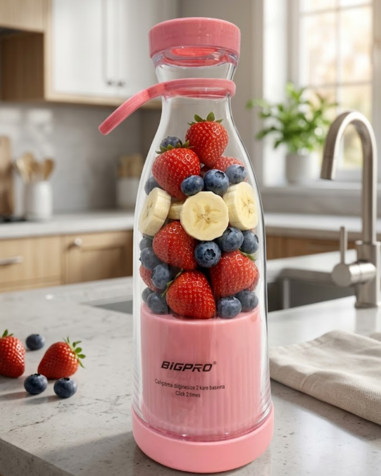 USB Şarjlı Mini Blender Taşınabilir Smoothie Yapıcı Hafif ve Pratik Tasarım - Lisinya