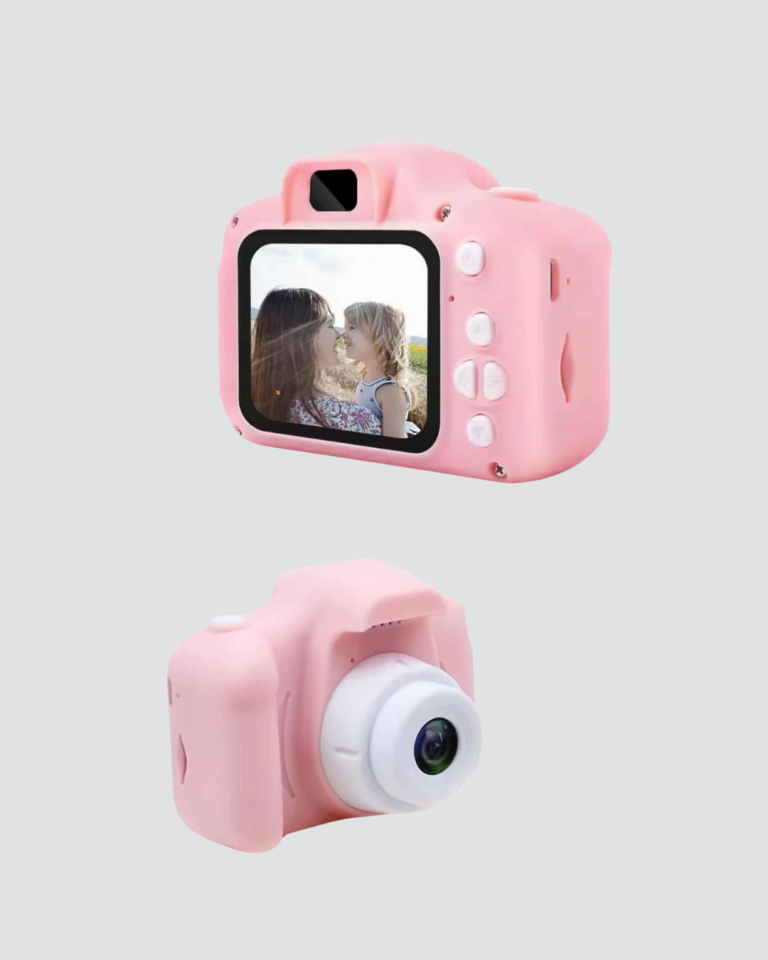 Pembe Mini Çocuk Kamerası 8 MP 1080P HD Fotoğraf ve Video Kamerası