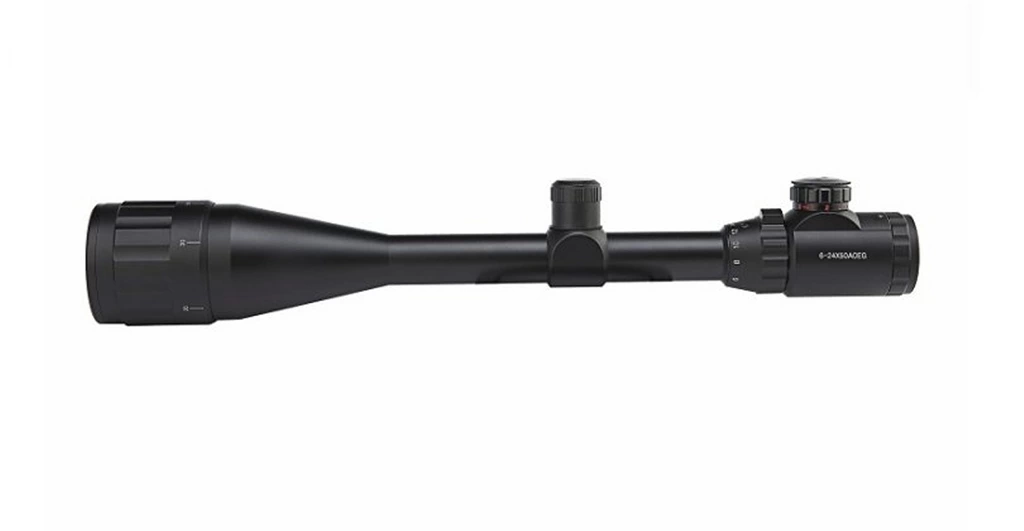 6-24x50 Aoe  Dürbünü çift Işık Kırmızı,yeşil Kaynaklı Zoomlu ( Lisinya )