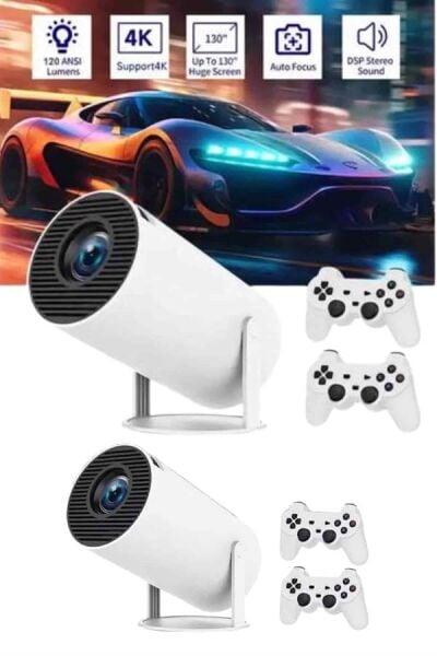 Full HD 8 GB Ayaklı Çift Kollu 4K Video Oyun Konsolu Taşınabilir Yeni Nesil - Lisinya