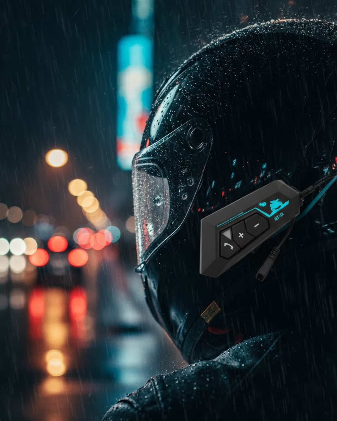 Evrensel Kask Uyumlu Bluetooth Intercom Kulaklık - Lisinya