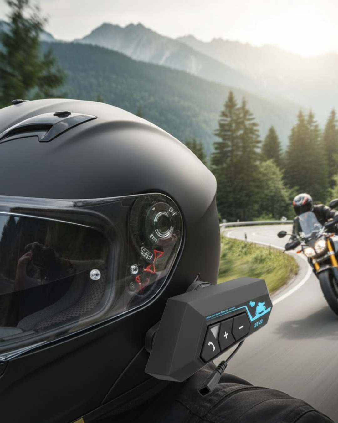 Telsiz Bluetooth Kask Kulaklık Handsfree Mikrofonlu - Lisinya