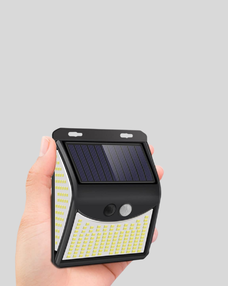 Güneş Enerjili Sensörlü Dış Mekan Duvar Lambası – 3 Modlu, 2200mAh Pil, 120° Algılama - Lisinya