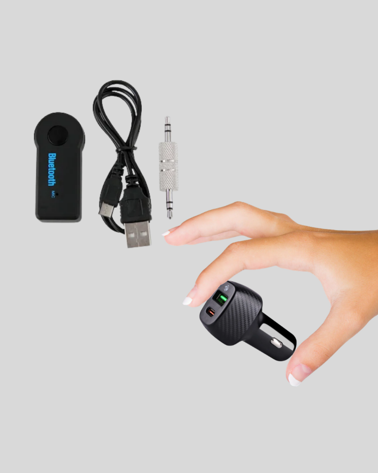 Araç İçi Bluetooth Müzik Kiti + Type-C PD Araç Şarjı Seti - Lisinya