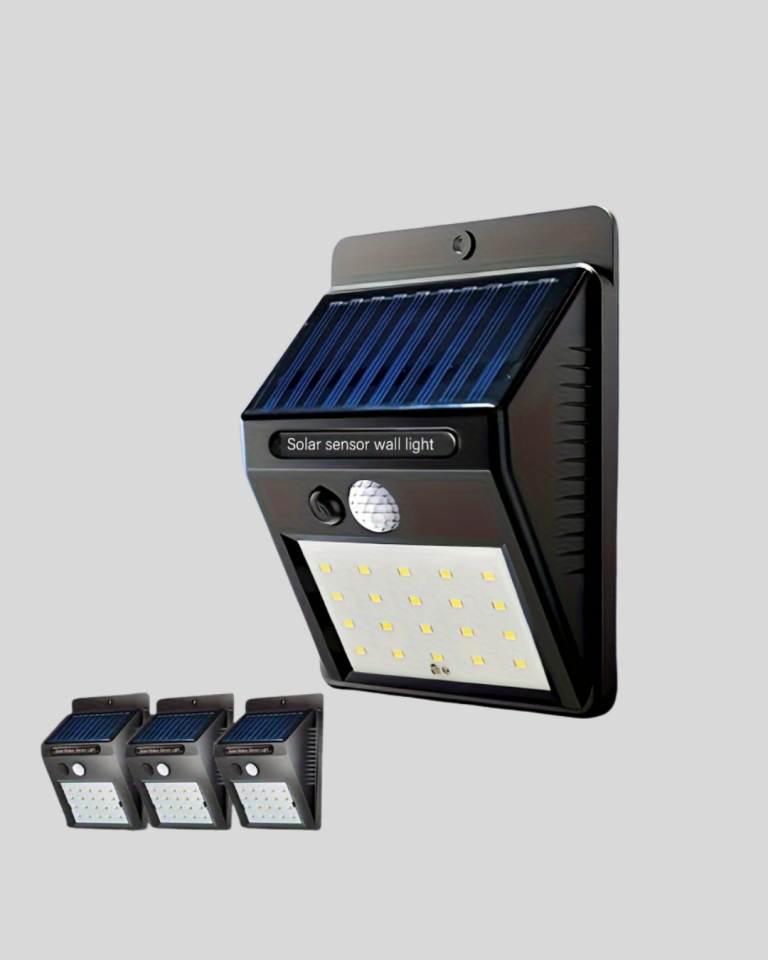 Solar Güneş Enerjili Hareket Sensörlü 4 Taraflı Bahçe Lambası – IP65 Su Geçirmez, 100 LED - Lisinya