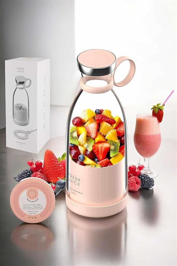 El Blender Taşınabilir Meyve Blender Şarj Edilebilir Taşınabilir Blender Elektrikli - Lisinya