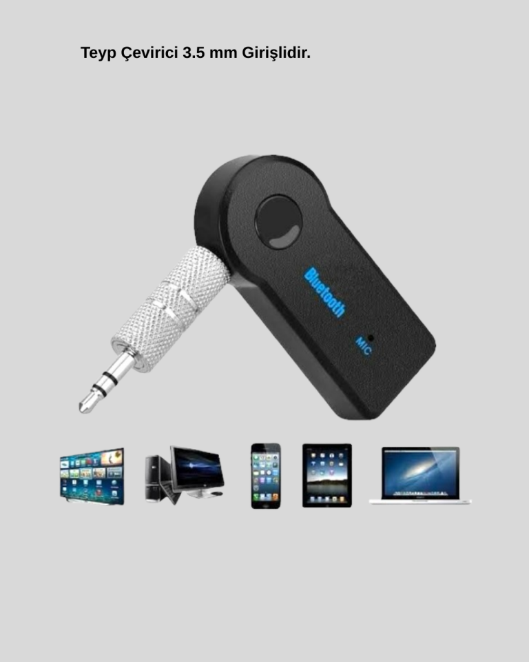 AUX Bluetooth Adaptör ve 38W Hızlı Araç Şarj Cihazı Seti - Lisinya