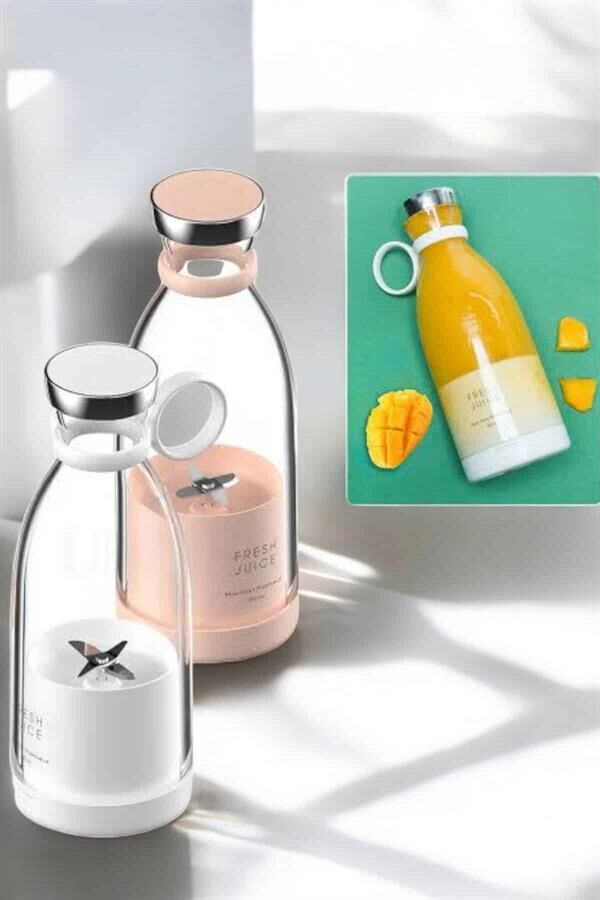 Bardak Blender Smoothie Meyve Sıkacağı Şarjlı Cam Taşınabilir - Lisinya