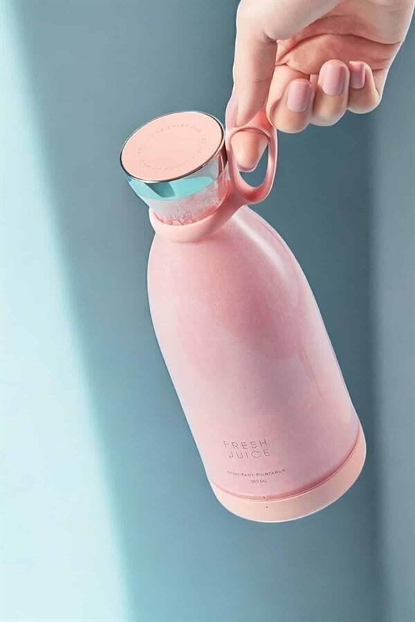 Bardak Blender Smoothie Meyve Sıkacağı Şarjlı Cam Taşınabilir - Lisinya