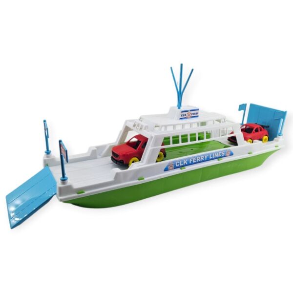 Feribot Araç Taşııyan Gemi 45 cm - Yeşil (Lisinya)