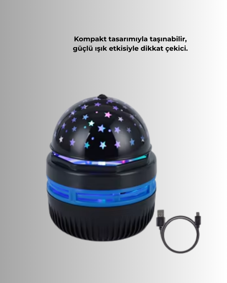 YamanHobi Galaxy Projektörlü Gece Lambası USB Bağlantılı