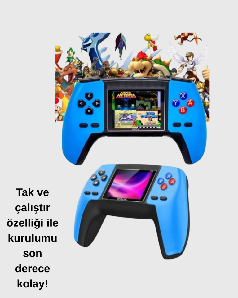 P5 Retro Oyun Konsolu | Ergonomik Tasarım, Taşınabilir - Lisinya