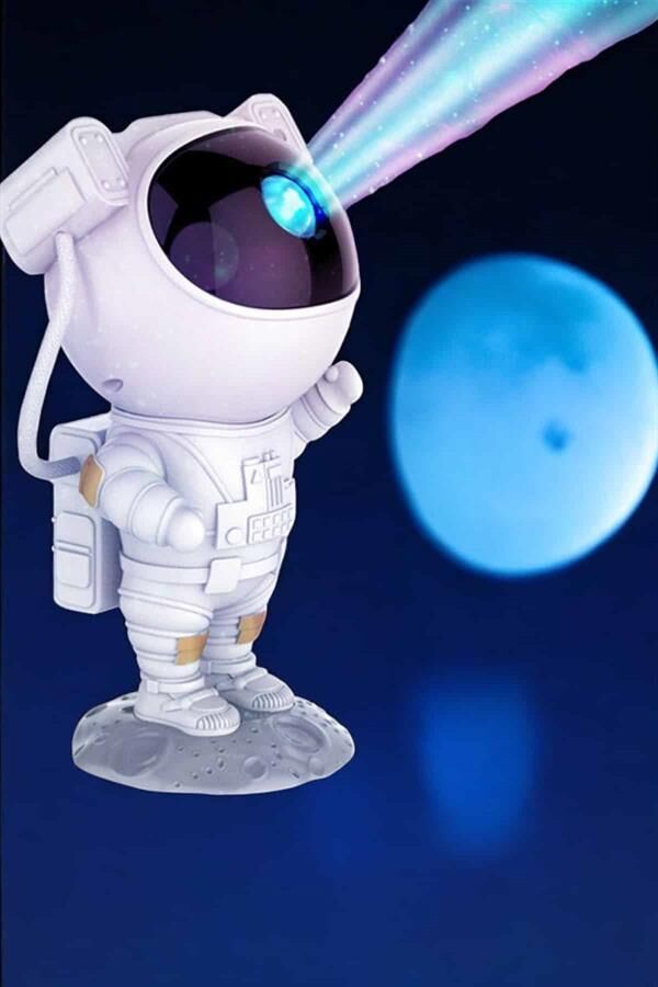 Çocuklara Özel Projeksiyon Astronot Lamba Speaker Sevimli - Lisinya