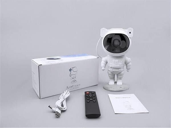Çocuklara Özel Projeksiyon Astronot Lamba Speaker Sevimli - Lisinya