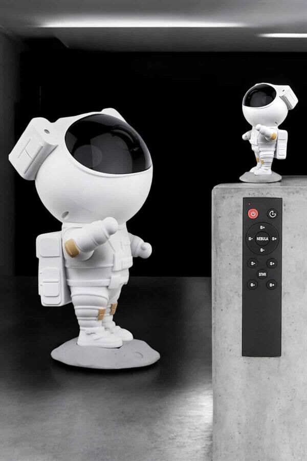 Çocuklara Özel Projeksiyon Astronot Lamba Speaker Sevimli - Lisinya