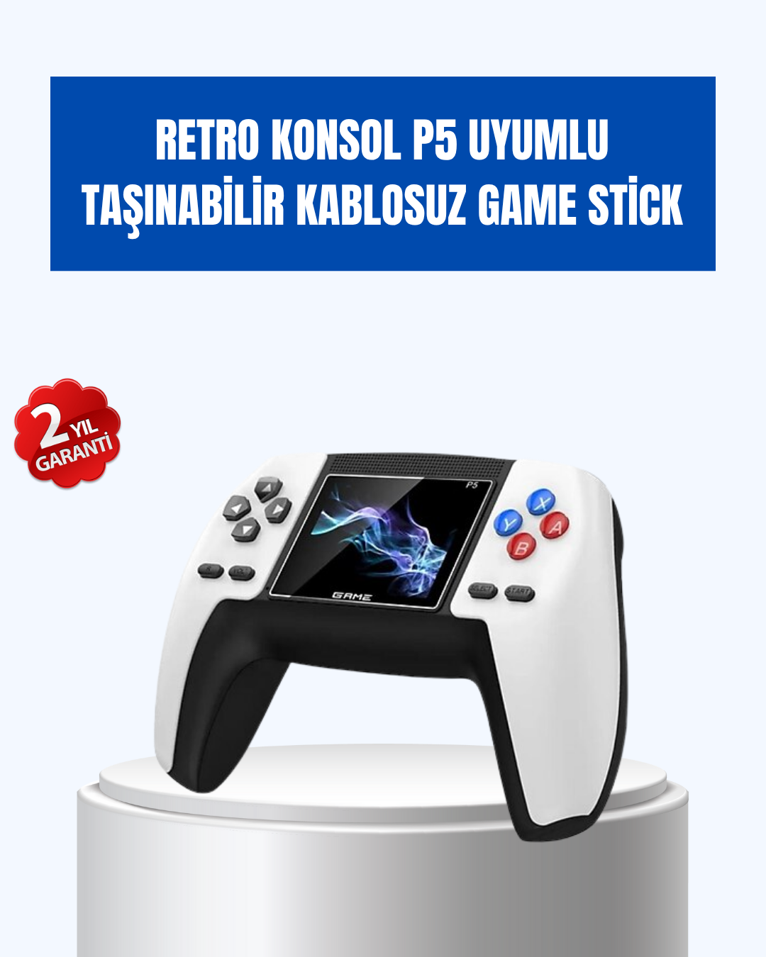 520 Oyunlu Taşınabilir Retro Oyun Konsolu | P5 GamePad - Lisinya