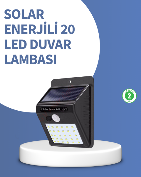 IP65 Dayanıklı Solar Enerjili Dış Cephe Aydınlatma - Lisinya