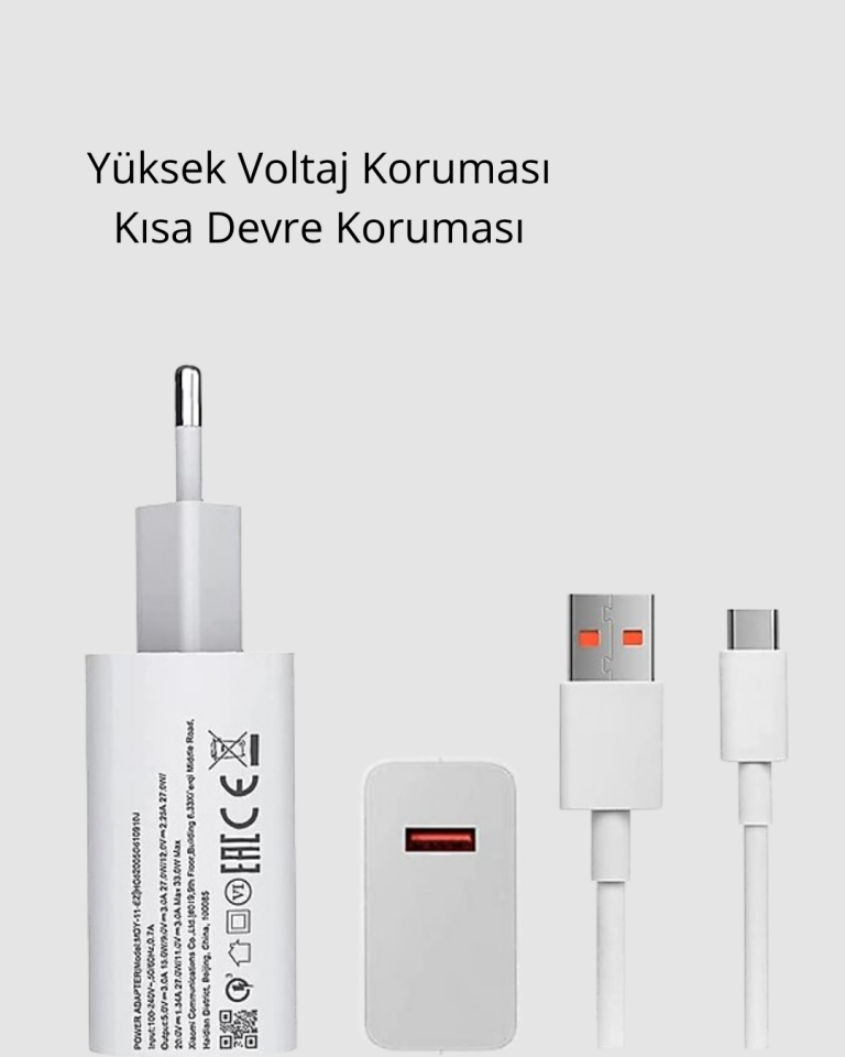120W Type-C Hızlı Şarj Adaptörü – Akıllı Koruma ve Turbo Güç Desteği - Lisinya