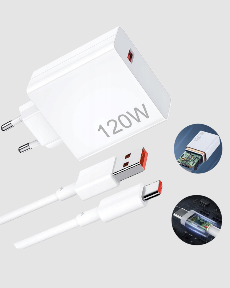 YamanHobi 120W Type-C Hızlı Şarj Adaptörü 6A Kablolu Süper Hızlı Şarj Cihazı