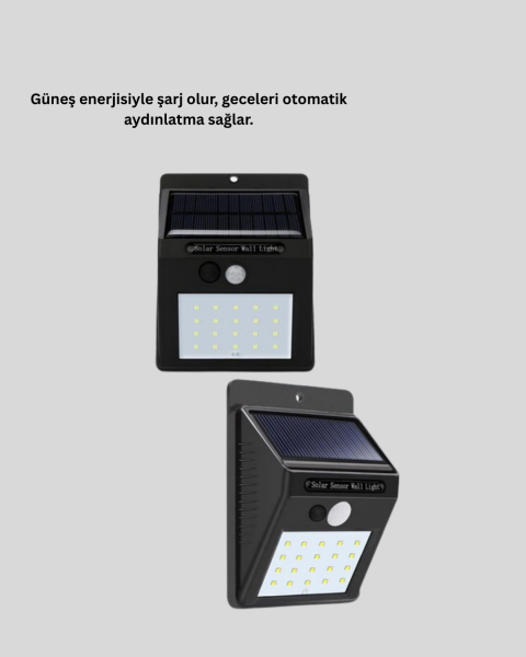 4 Modlu Solar LED Bahçe ve Garaj Lambası - Lisinya