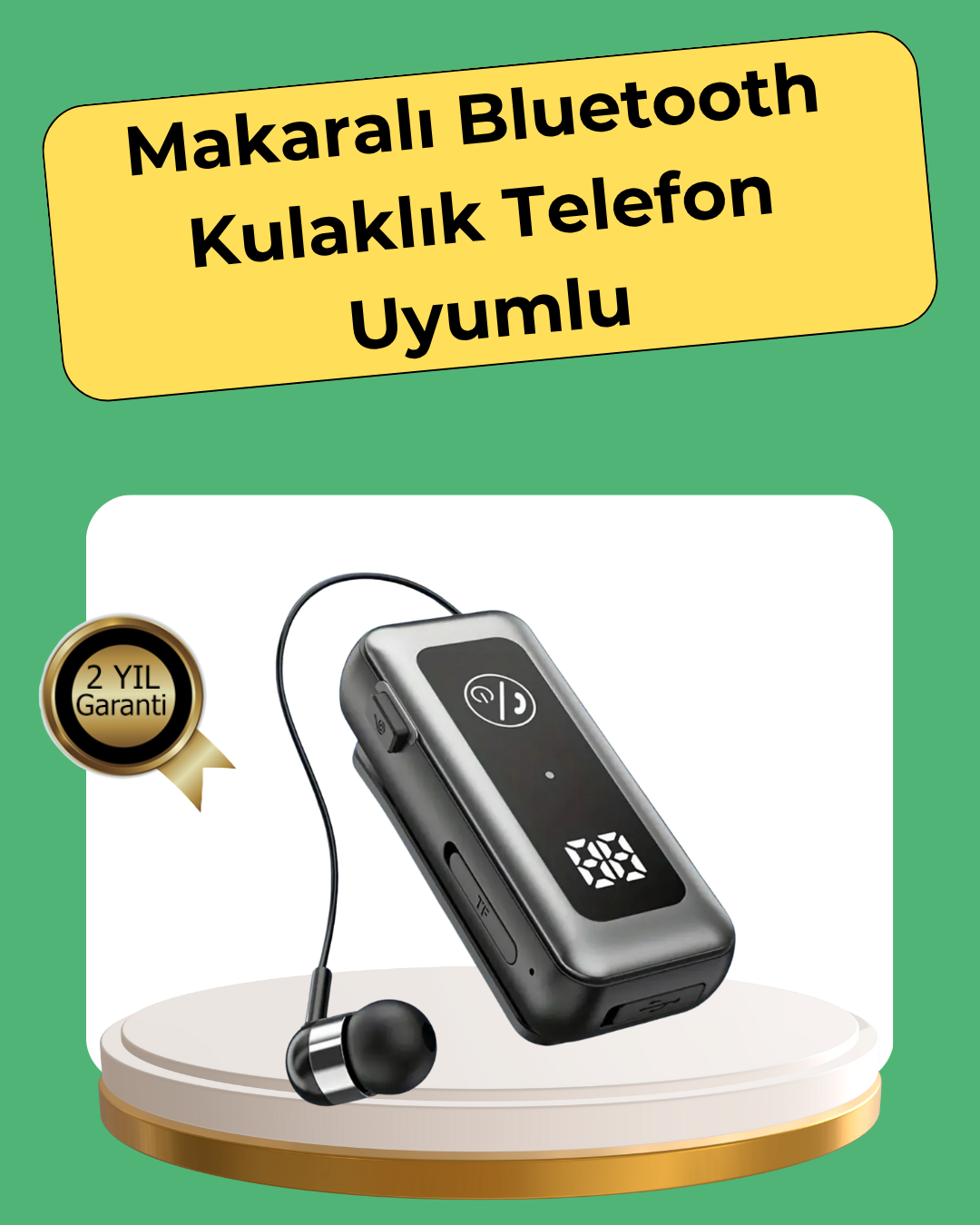 Hafıza Kartı Destekli Bluetooth 5.2 Kulaklık – İki Cihaza Bağlanma Özelliği - Lisinya