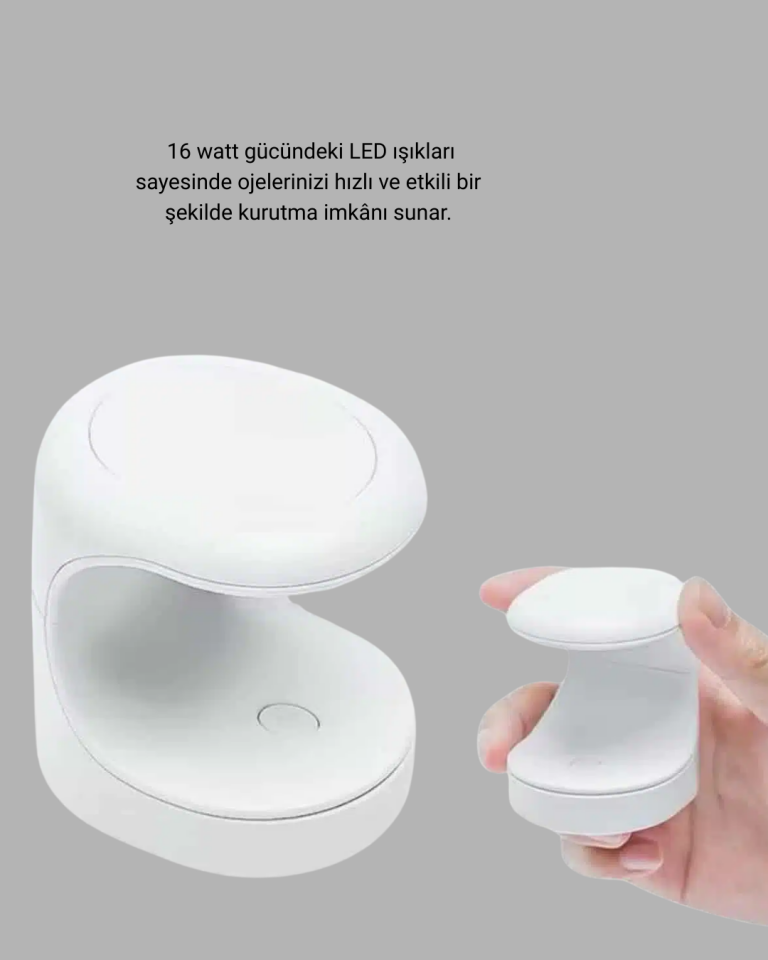 20.000 RPM Tırnak Matkabı + Mini LED Oje Kurutma Cihazı Seti - Lisinya