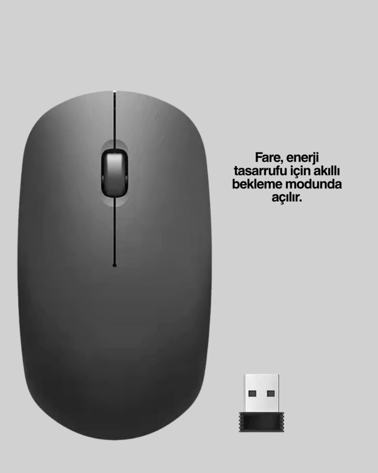 Sessiz Wireless Mouse – 5000 DPI Hassasiyetli ve Hafif Tasarım - Lisinya