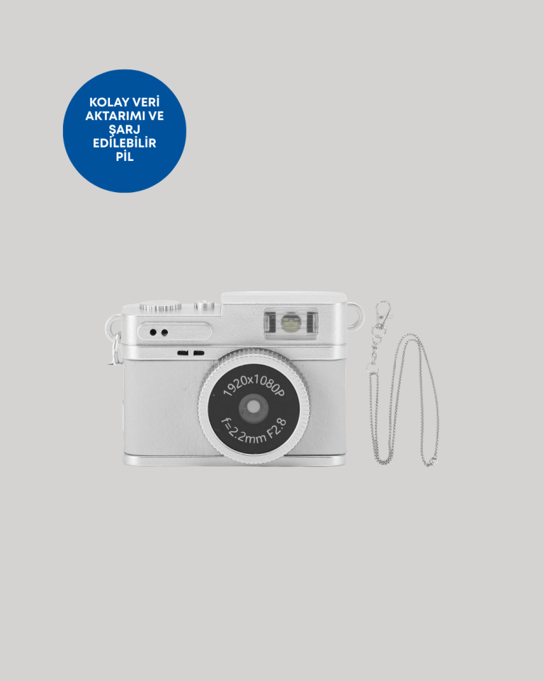 Kompakt Mini Kamera Retro Tasarım 128GB Hafıza 1080P Video - Lisinya
