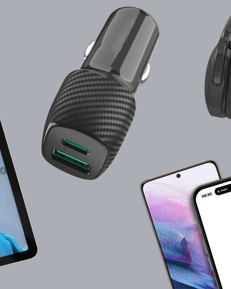 Kompakt Tasarımlı Type-C + USB Girişli Araç Şarj Başlığı - Lisinya