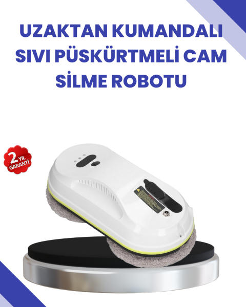 Uzaktan Kumandalı Akıllı Cam ve Pencere Temizleme Robotu - Lisinya
