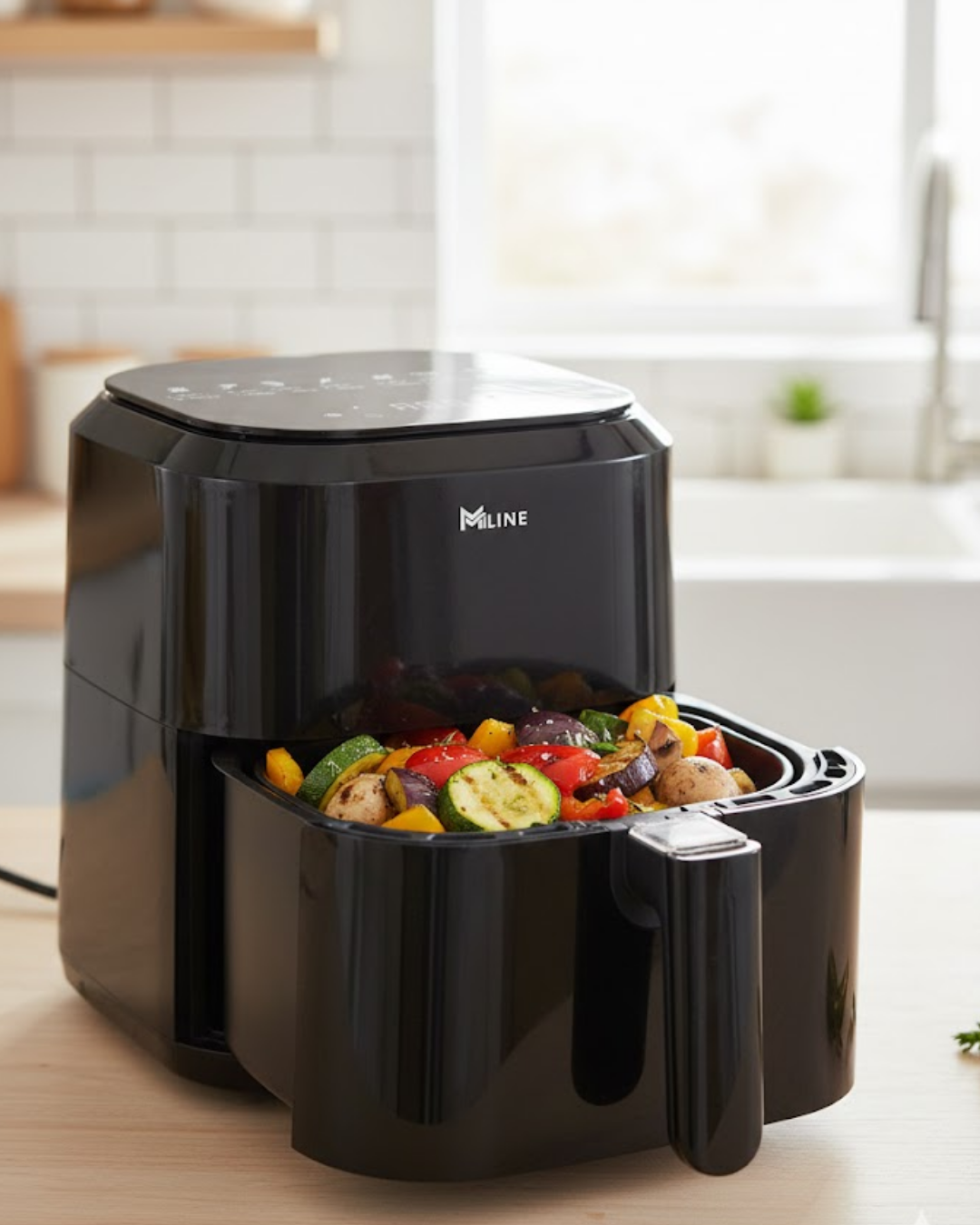 4 Litre Cam Hazneli 1360W Ayarlanabilir Isılı Airfryer