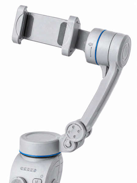 Yapay Zeka Takipli Telefon Gimbali Katlanabilir Tripod Bluetooth Kontrollü Dahili LED Işıklı