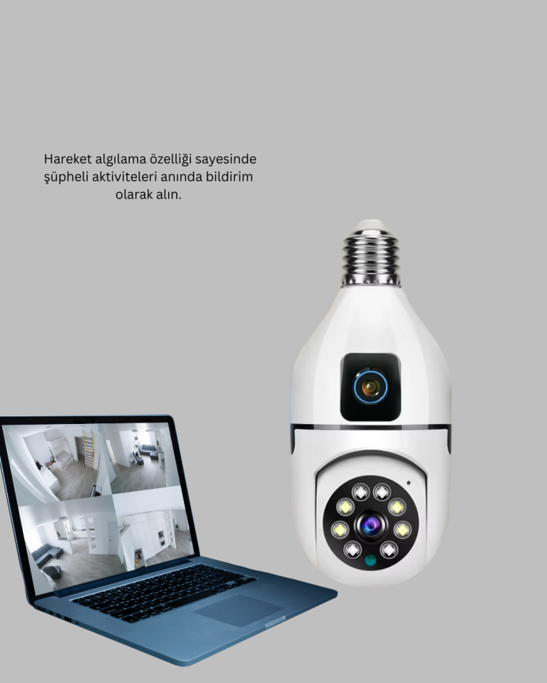 YamanHobi 1080P WiFi Ampul Kamera 2MP
