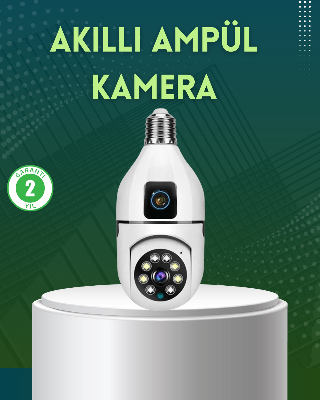 YamanHobi 1080P WiFi Ampul Kamera 2MP