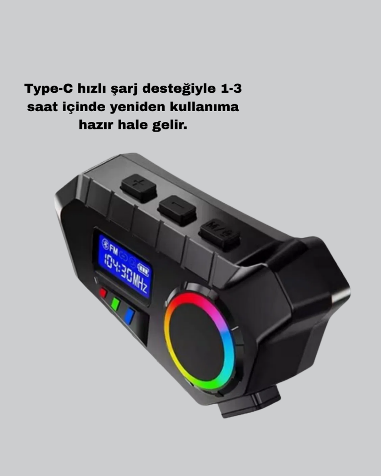 Motosiklet ve Günlük Kullanım İçin Bluetooth Hoparlör ve Disk Kilidi Seti - Lisinya